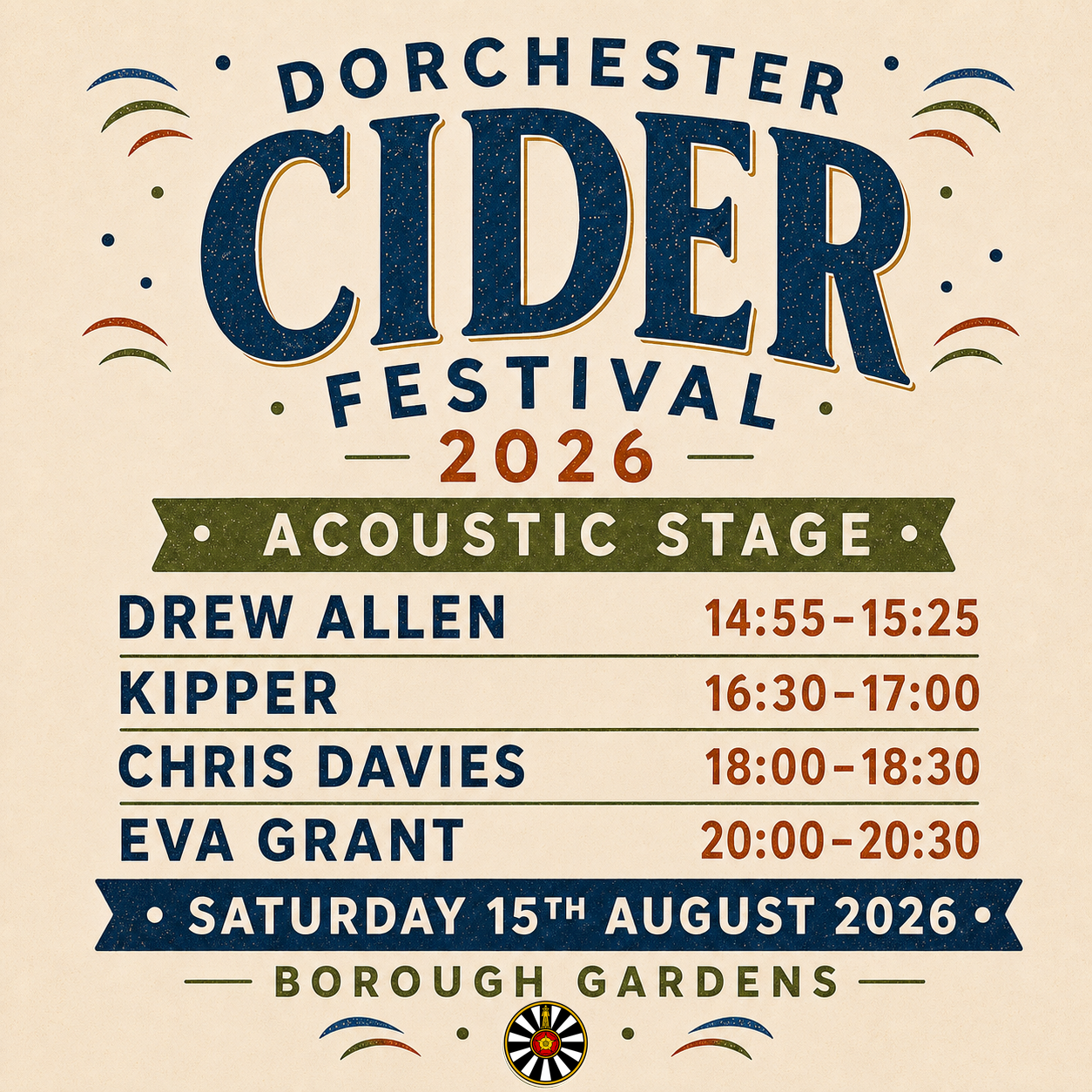 Acoustic Stage line-up poster