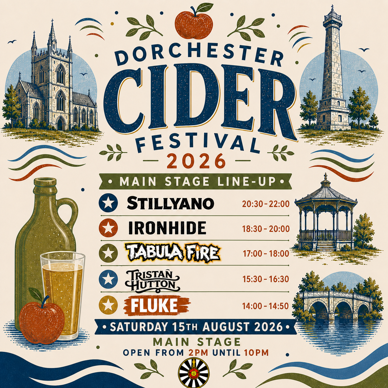 Main Stage line-up poster