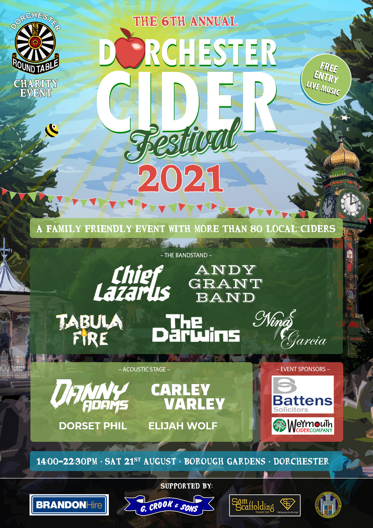 Dorchester cider festival 2021 poster