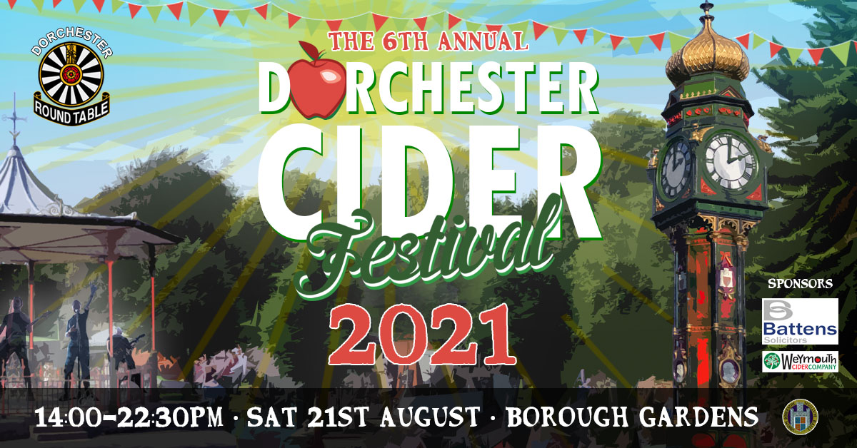 Dorchester cider festival 2021 event banner